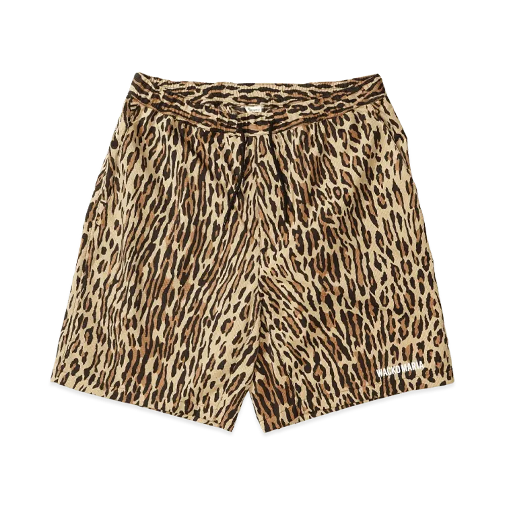 WACKO MARIA Leopard Comfy Shorts "Beige"