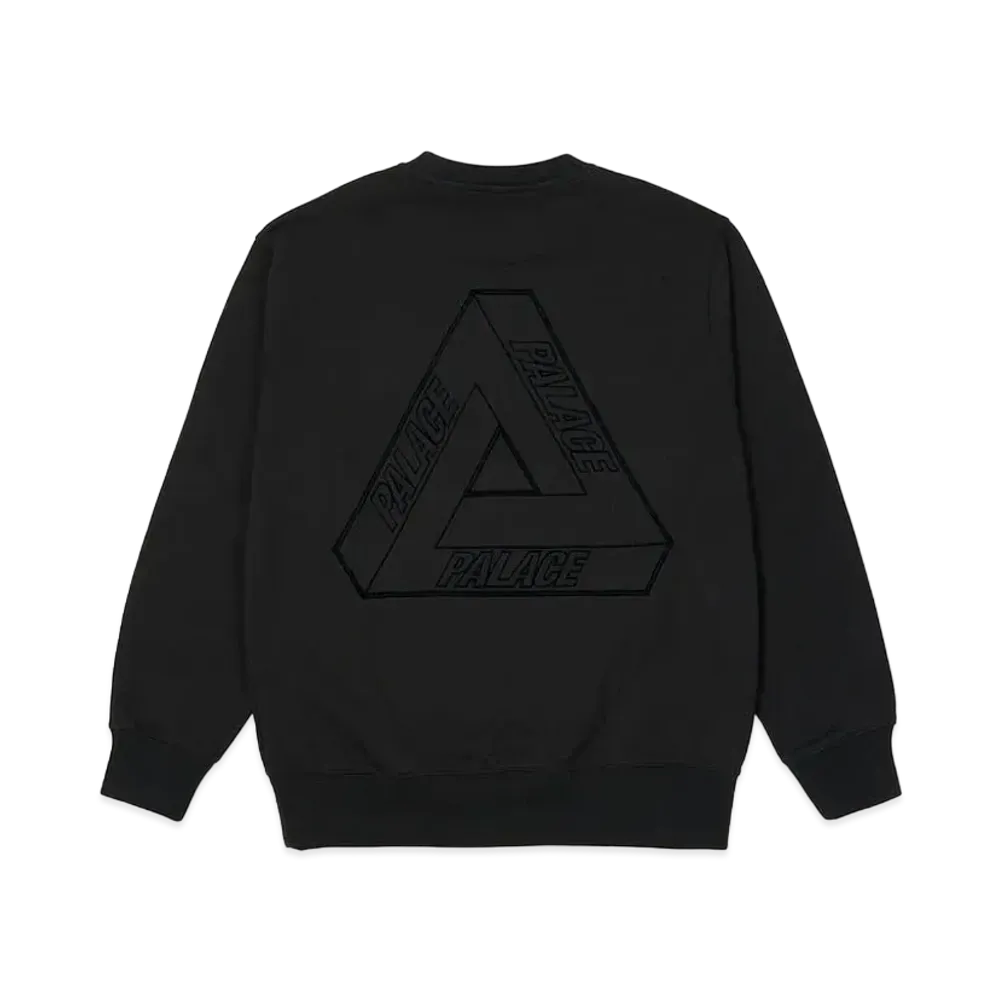 PALACE TRI-STITCH CREW "Black"