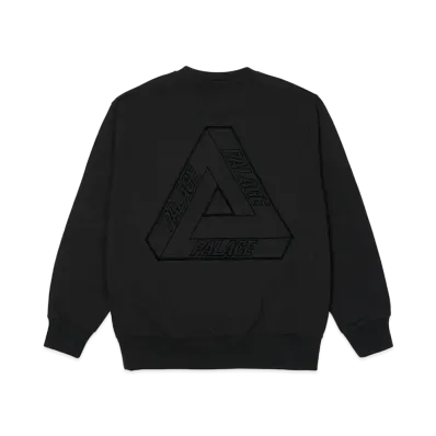 PALACE TRI-STITCH CREW "Black"
