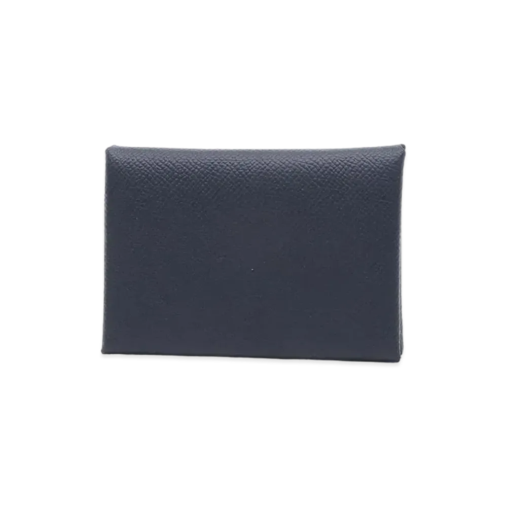 Hermes Calvi Duo Veau Epsom "Blue Indigo/Silver"