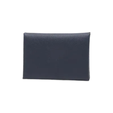 Hermes Calvi Duo Veau Epsom "Blue Indigo/Silver"