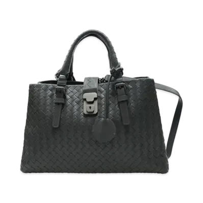 Bottega Veneta Lambskin Hand Bag "Grey"