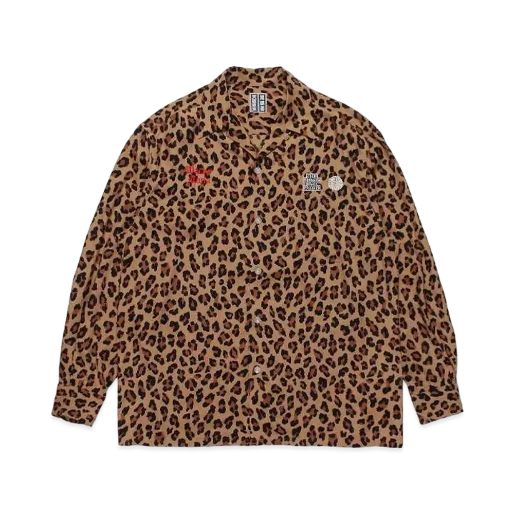 Black Eye Patch WACKO MARIA 50'S Shirt "Brown"