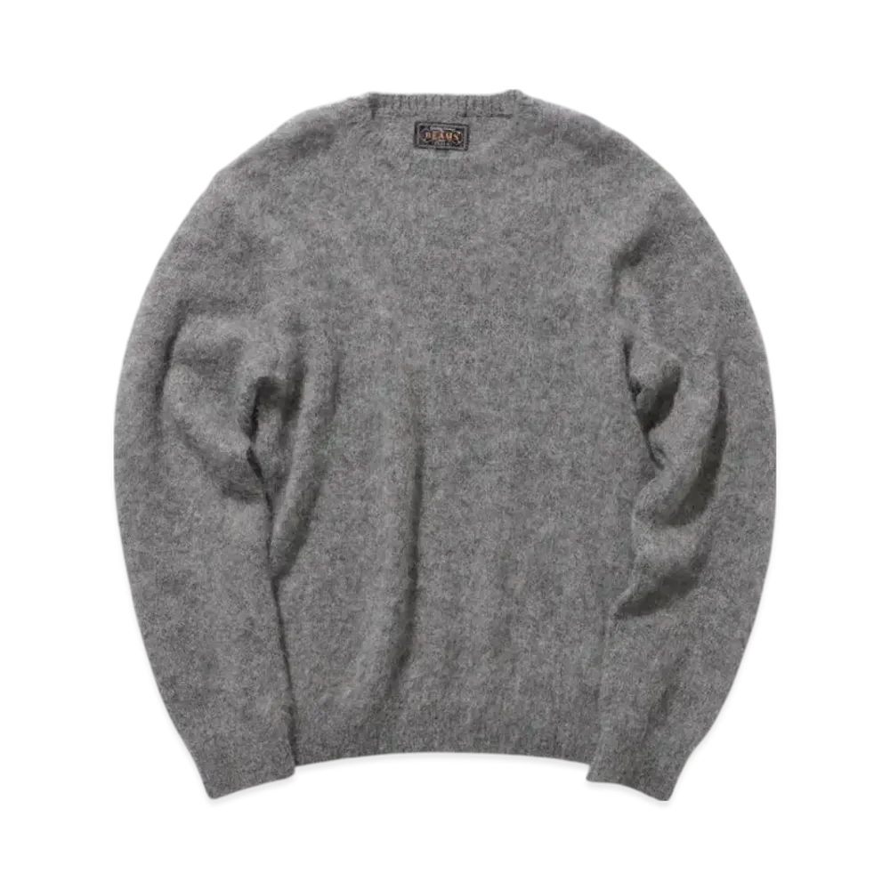 BEAMS Crew Stretch Mohair "Gray"