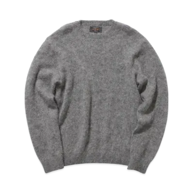 BEAMS Crew Stretch Mohair "Gray"
