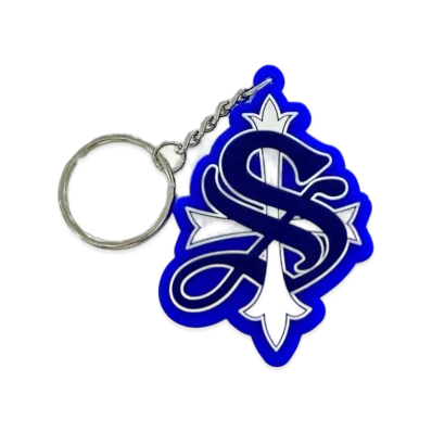 SUPPLIER Cross Rubber Key Holder "Blue"