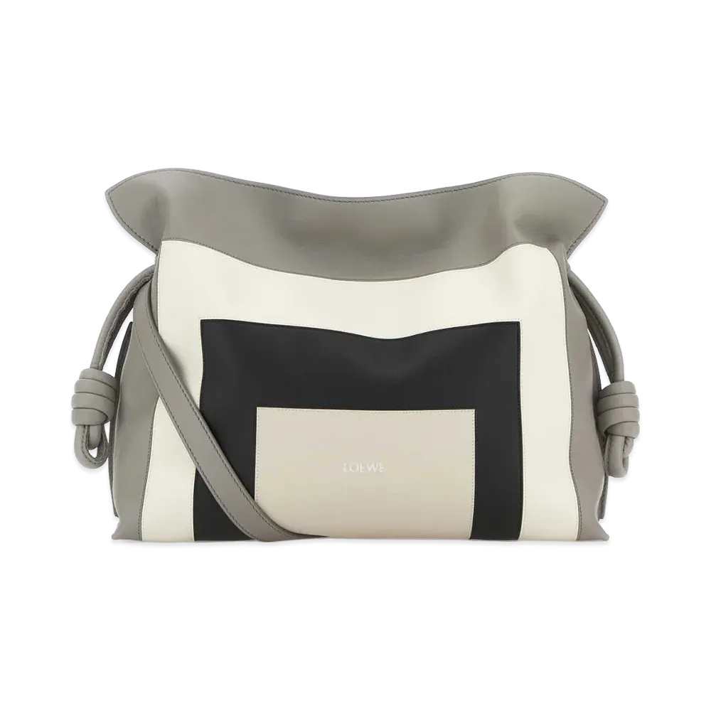 LOEWE Women's Nappa Leather X Josef And Anni Albers Medium Flamenco Clutch "Multicolor"