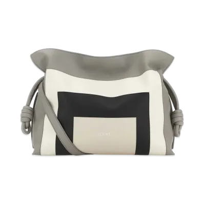 LOEWE Women's Nappa Leather X Josef And Anni Albers Medium Flamenco Clutch "Multicolor"