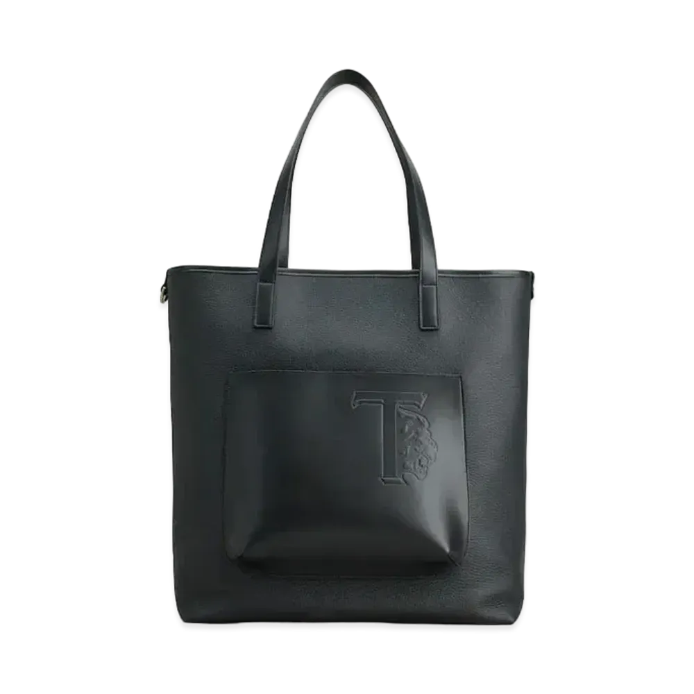 TOD'S Leather Shopping Bag Medium "Black"