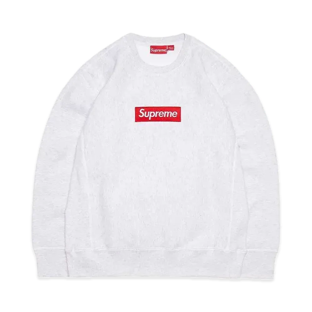 Supreme Box Logo Crewneck Sweatshirt "Ash Grey" (18FW)