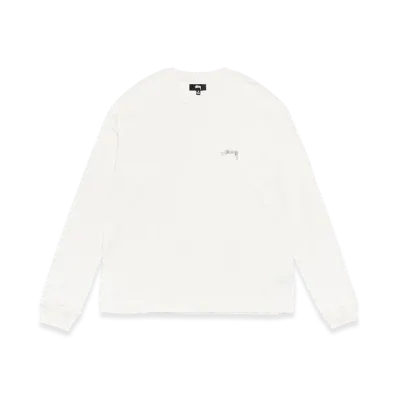 Stussy Lazy LS Tee "White"