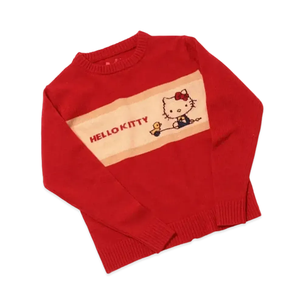 HELLO KITTY x BEAMS COUTURE Hello Kitty Sweater Setup "Red"