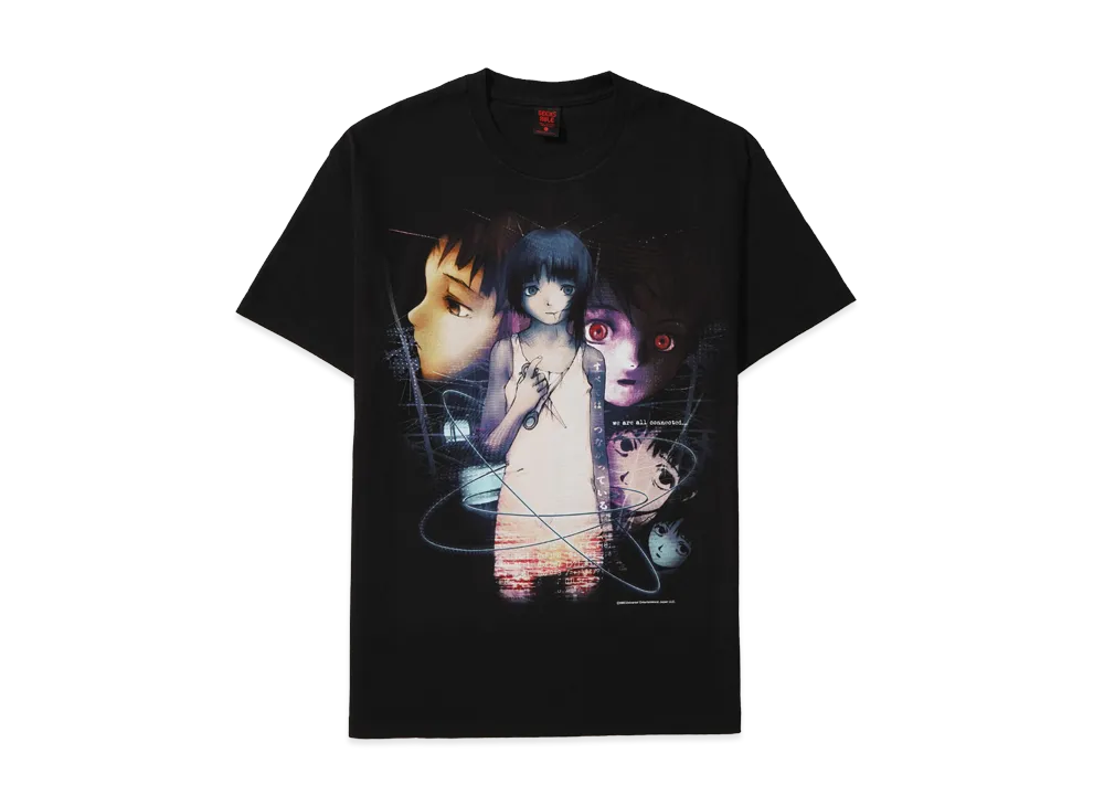 Geeks Rule x serial experiments lain 15 Silkscreen Printing T Shirt vol.05 "Black"