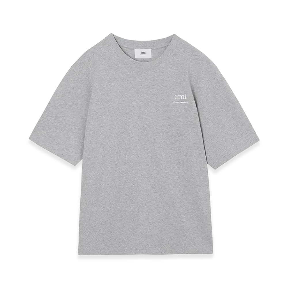 AMI PARIS Alexandre Mattiussi Tshirt "Heatherashgrey"