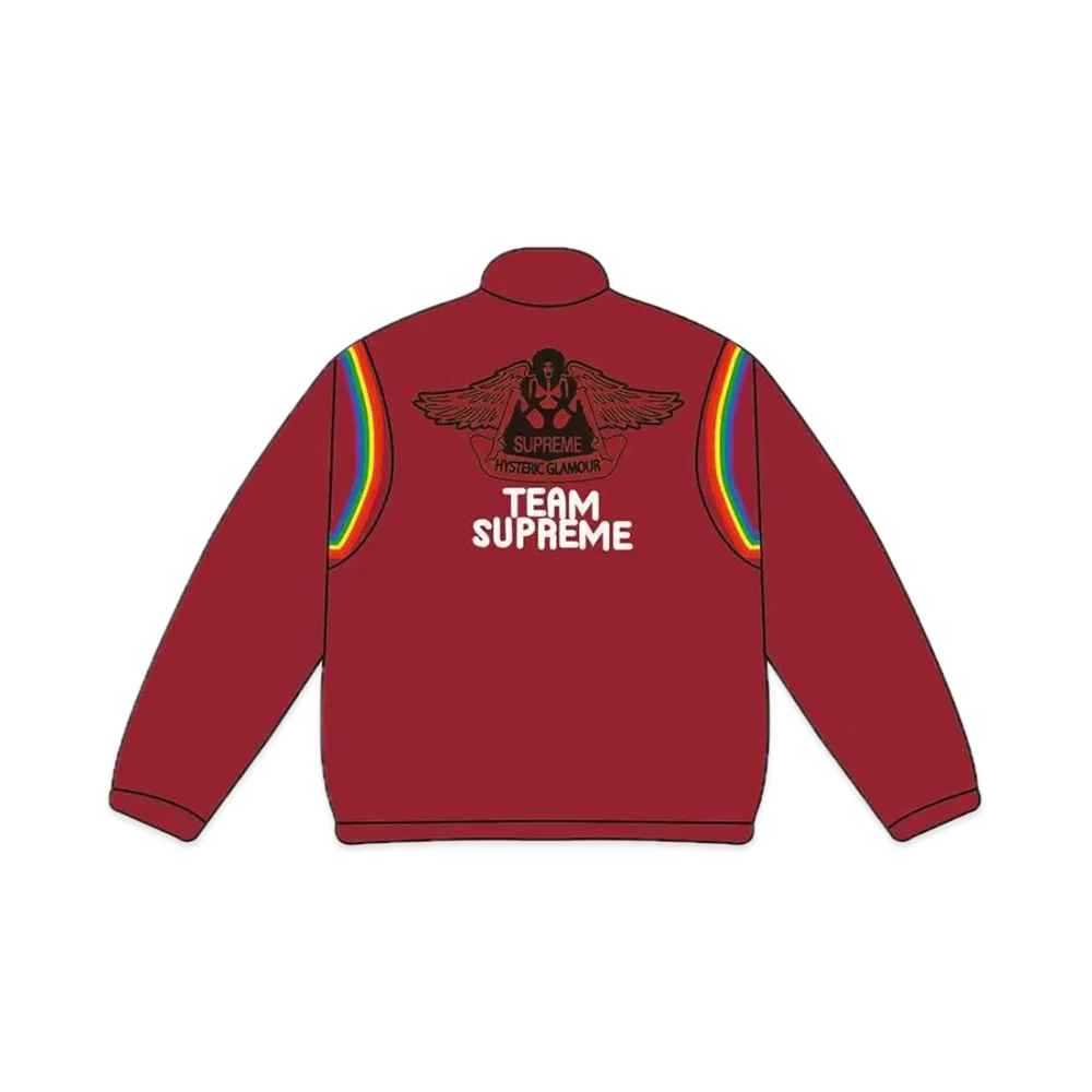 Supreme x HYSTERIC GLAMOUR Velour Track Jacket "Red"