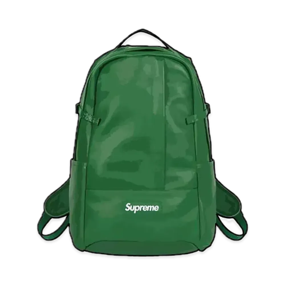 Supreme Leather Backpack "Green" (24FW)