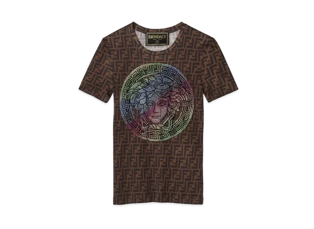FENDI x Versace Fendace FF T-Shirt "Brown"