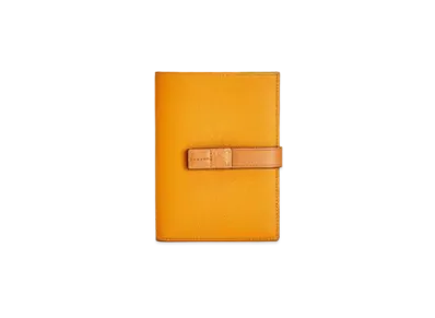 LOEWE Medium Vertical Wallet In Grained Calfskin "Sunflower / Honey"
