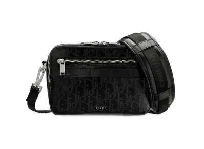 Dior Safari Messenger Bag Dior Oblique Galaxy Leather "Black"