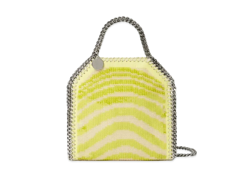 Stella McCartney Falabella Sequins Tiny Tote "Bright Yellow"