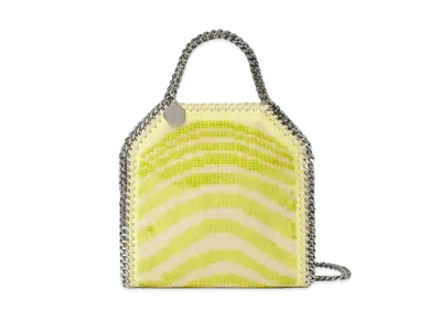 Stella McCartney Falabella Sequins Tiny Tote "Bright Yellow"