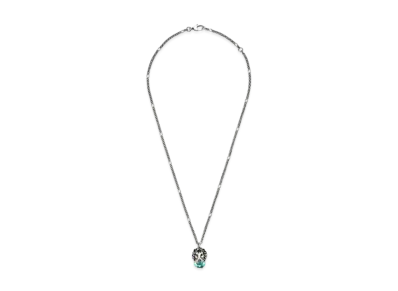 GUCCI Lion Head Necklace With Crystal "Aurora"