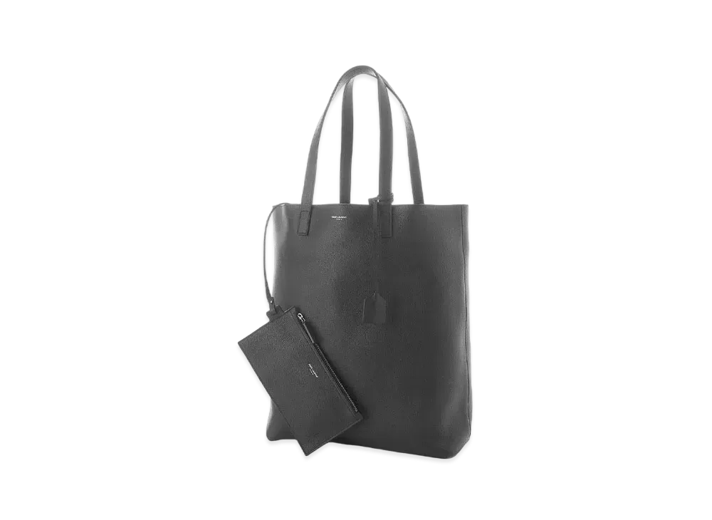 SAINT LAURENT Bold Shopping Bag In Grained Leather "Black"