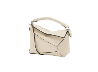 LOEWE Mini Puzzle Edge Bag In Goatskin "Angora"