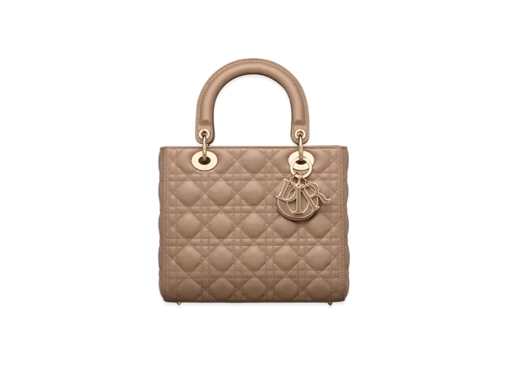 Dior Lady Dior Medium Bag Canage Lamskin "Tope"