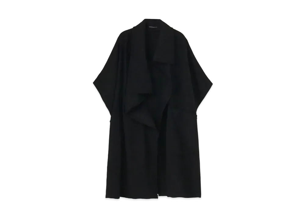 Yohji Yamamoto Y's OIL CUT MELTON ASYMME CAPE "Black"