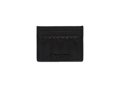 MIU MIU Nappa Leather Card Case "Black"