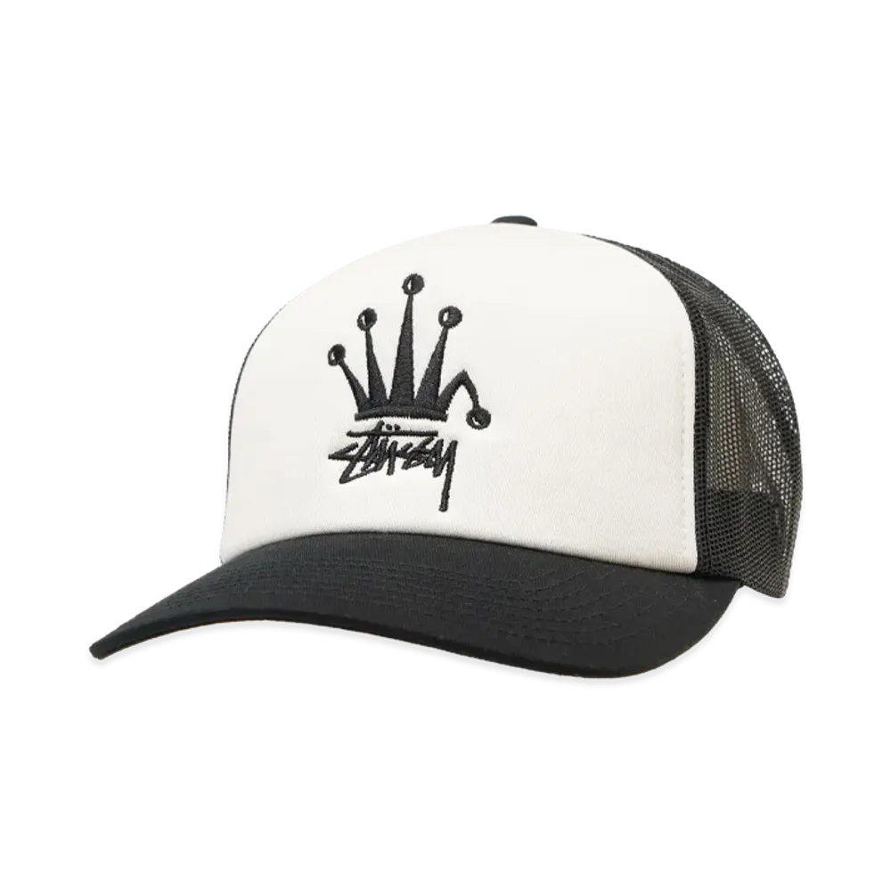 Stussy Crown Stock Trucker Cap "Black"