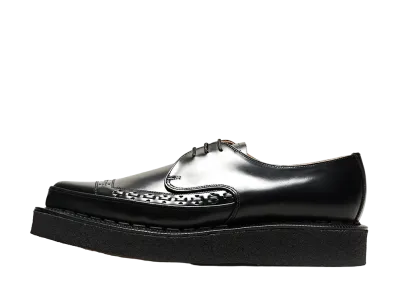 GEORGE COX Diano No.5 Sole "Black" Glass Leather 3705-V-040
