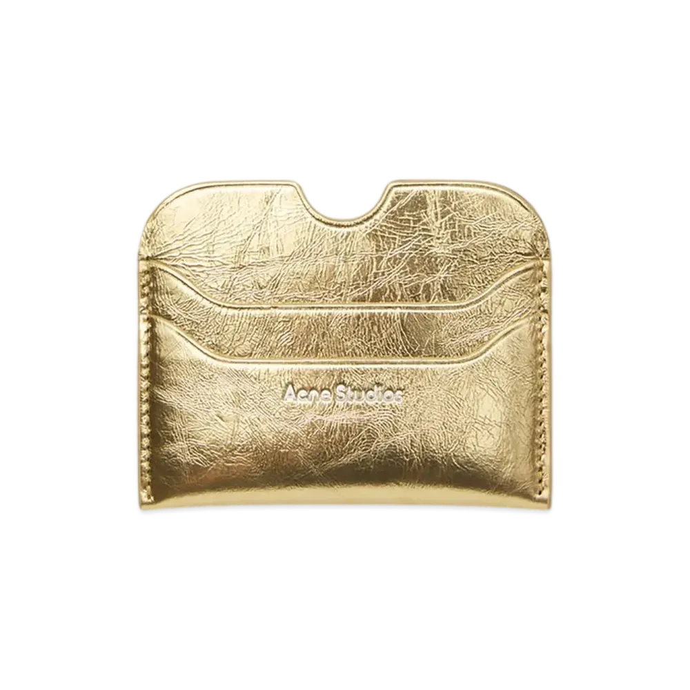 Acne Studios Leather Card Holder "Gold"