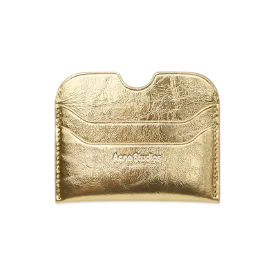 Acne Studios Leather Card Holder "Gold"