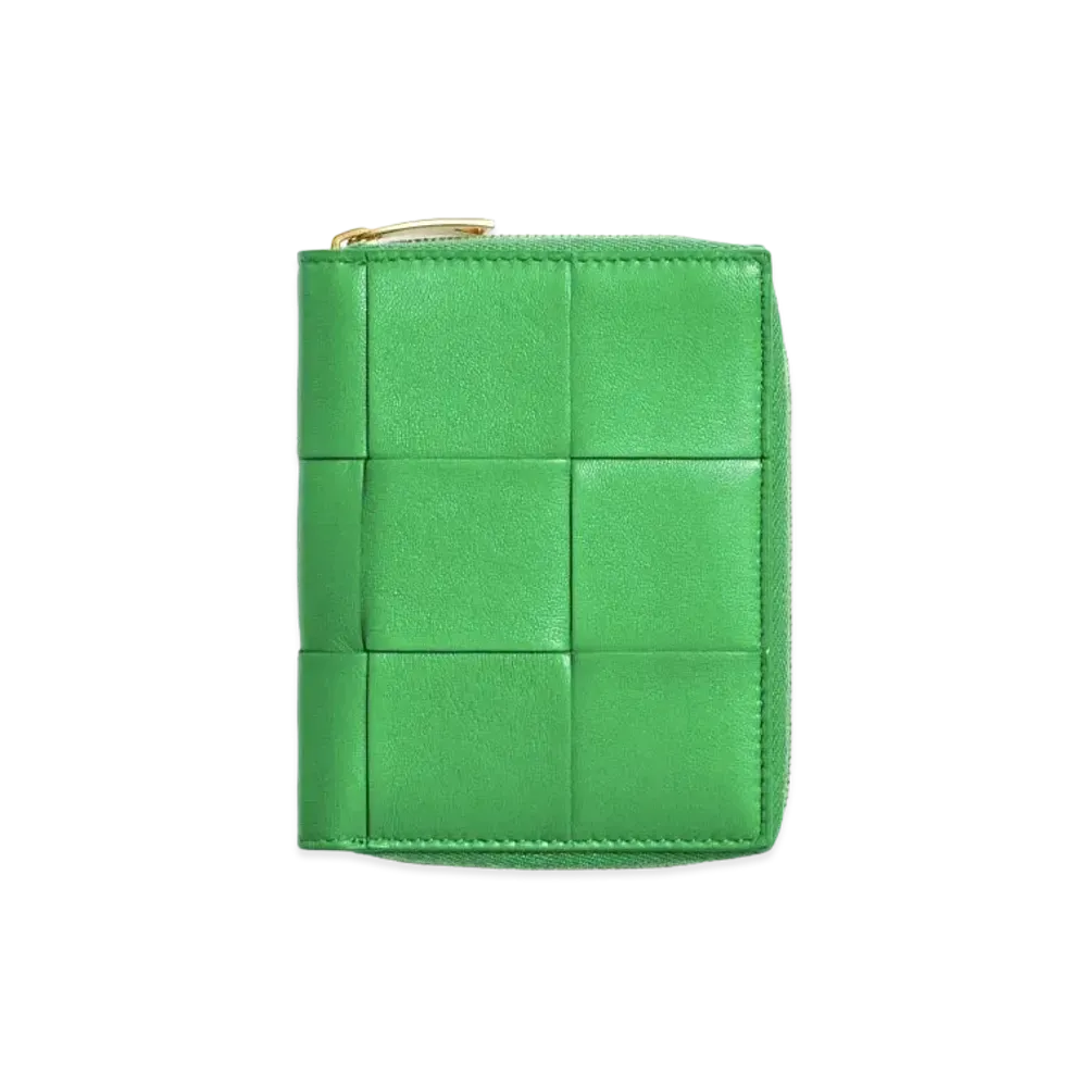 Bottega Veneta Zip Around Wallet "Parakeet"