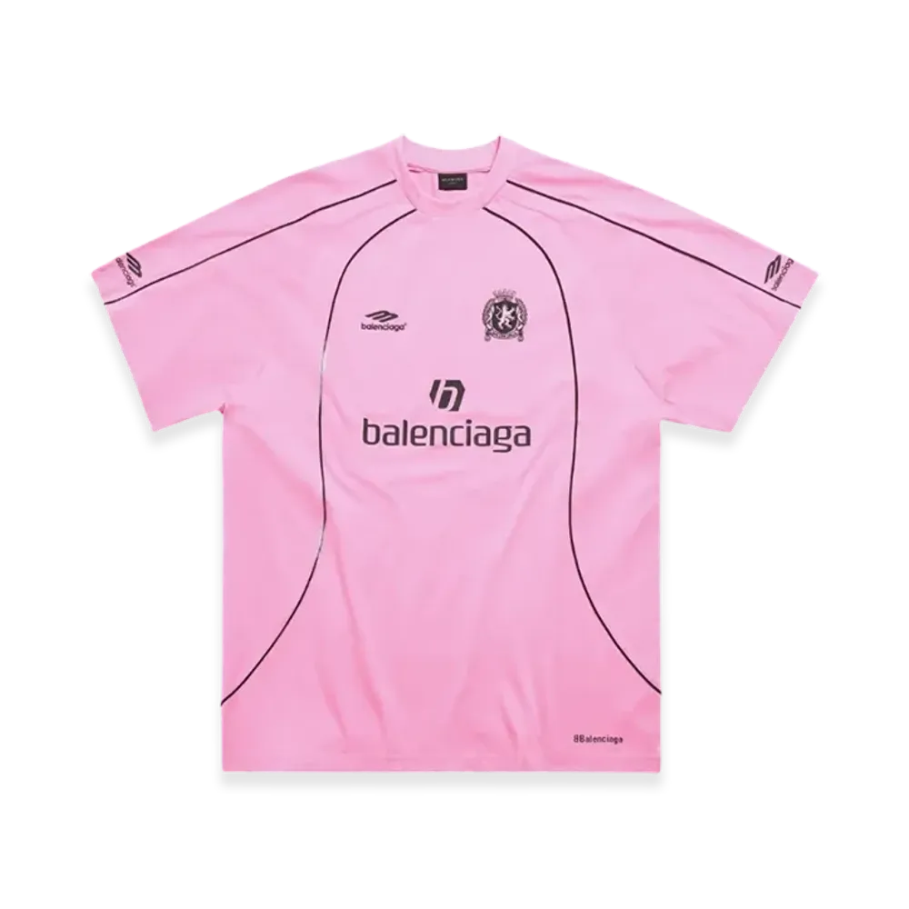BALENCIAGA Soccer Series Miami Soccer Oversized T-Shirt "Pink"