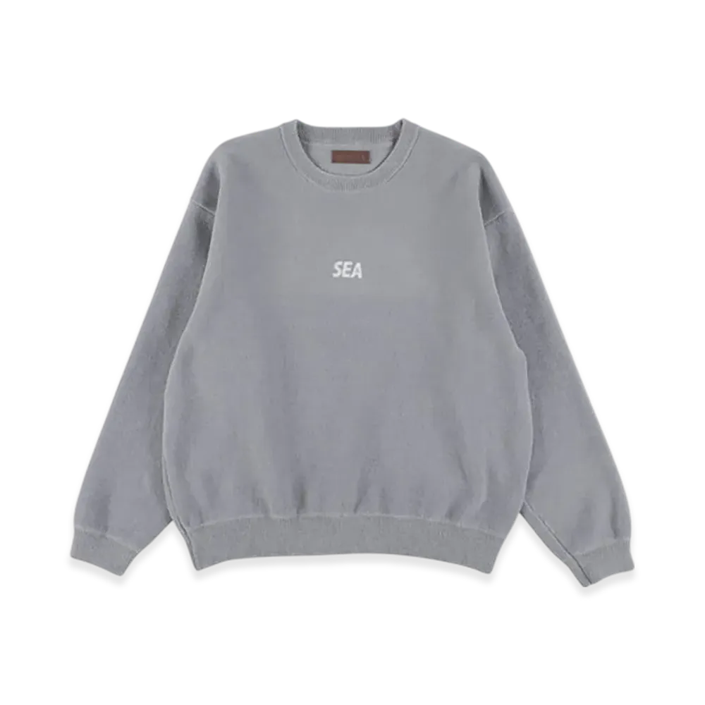 WIND AND SEA Mole Knit Crewneck Sweatshirt "Gray"