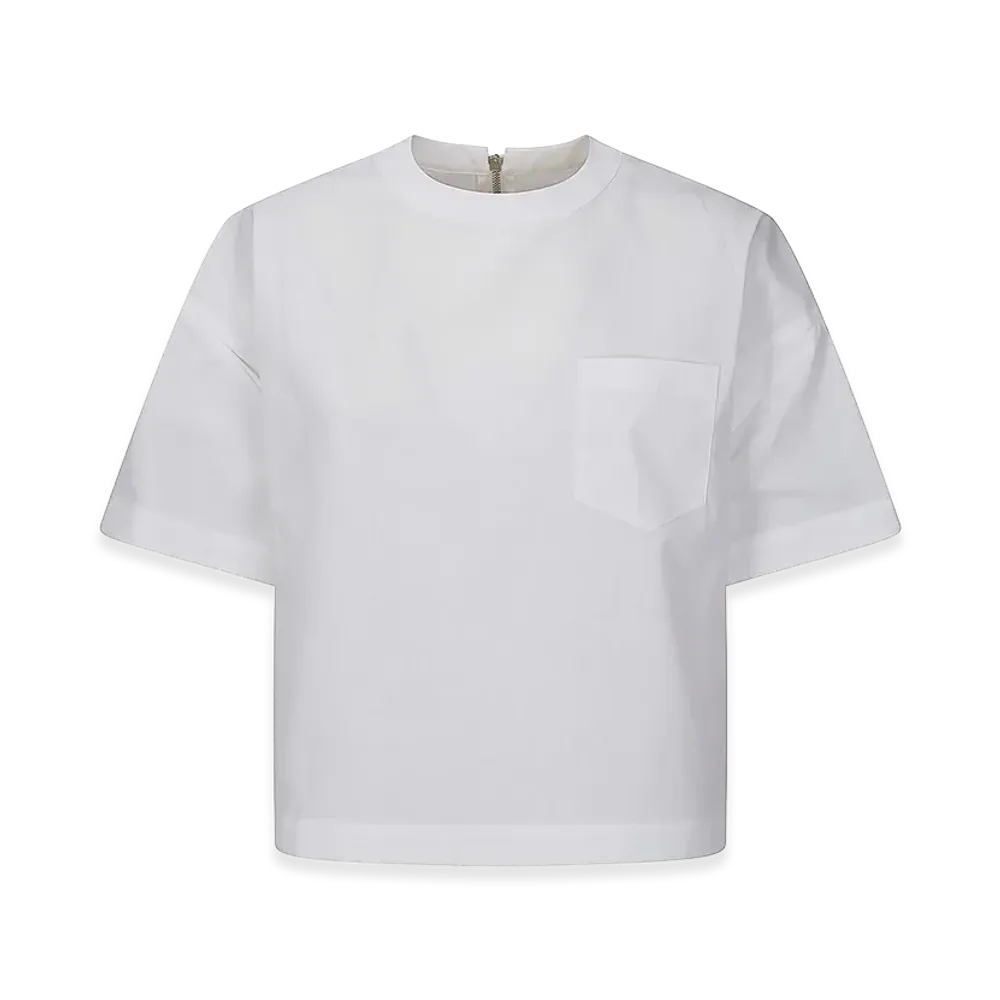 sacai Women's Poplin Pullover "Cream"