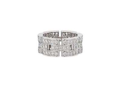 Cartier Maillon Panthere Ring, 3 Diamond-Paved Rows