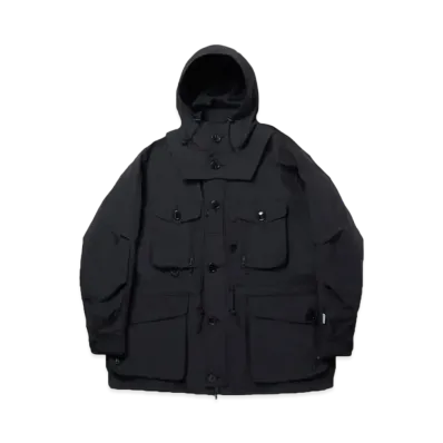 DAIWA PIER39 Gore-Tex Windstopper Tech Mil Canadian Down Parka "Black"
