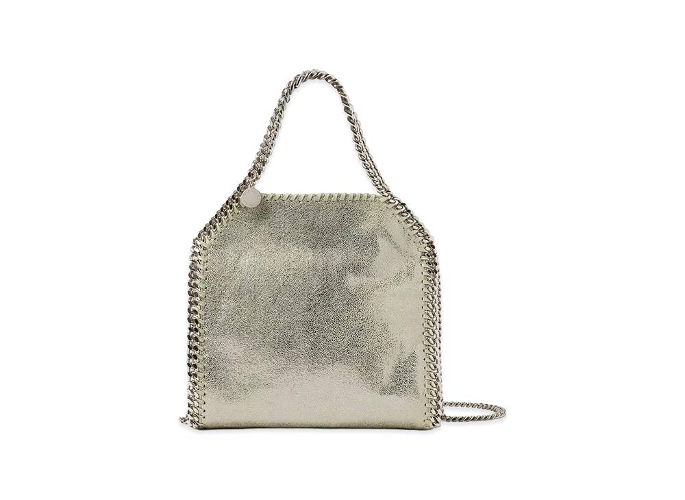 STELLA McCARTNEY Women's Pastel Shaggy Deer Mini Falabella Handbag "Green"