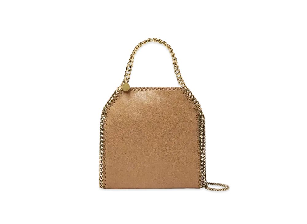 STELLA McCARTNEY Falabella Mini Tote Bag "Pecan Brown"