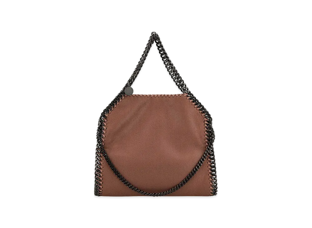 STELLA McCARTNEY Women's Dark Shaggy Deer Mini Falabella Handbag "Pink"