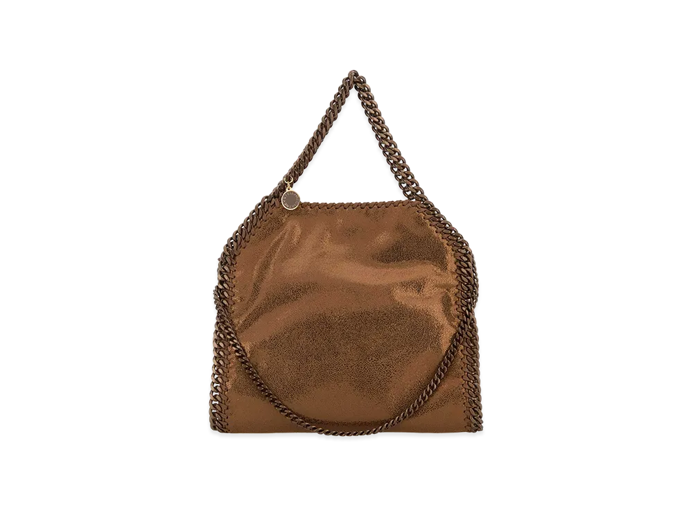 STELLA McCARTNEY Women's Bronze Shaggy Deer Mini Falabella Handbag "Gold"