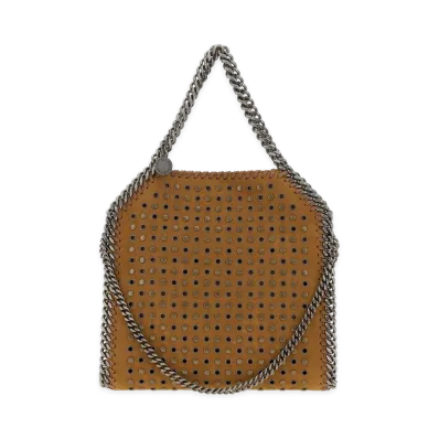 STELLA McCARTNEY Women's Alter Suede Falabella Handbag "Camel"