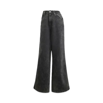 adidas Premium Essentials Wide Leg Denim Pants "Black"