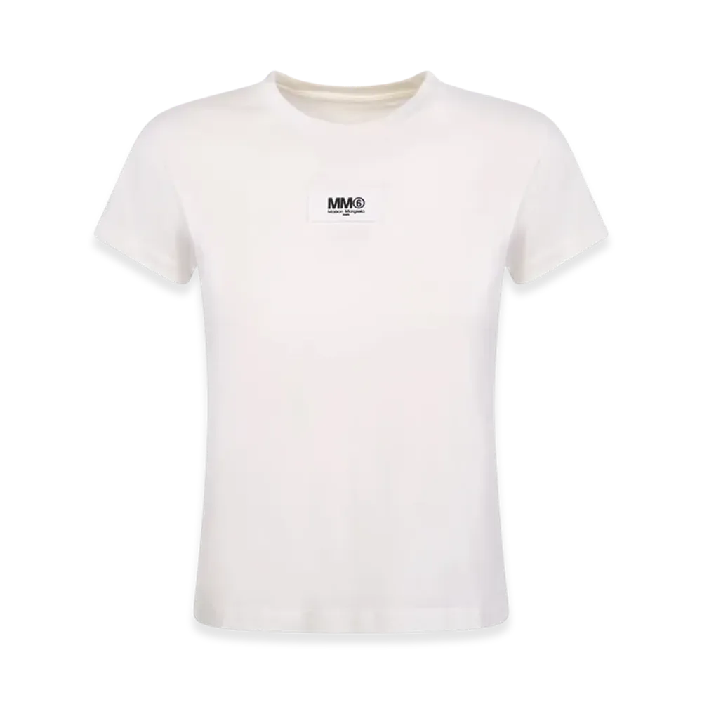 MM6 Maison Margiela Women's Logo Patch T-Shirt "White"