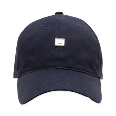 Acne Studios Stud Face Logo Cap "Navy"