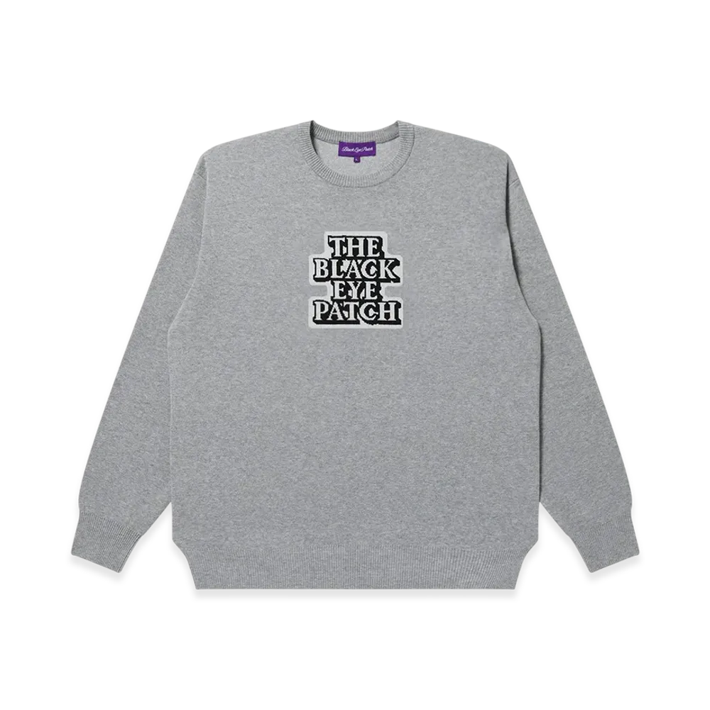 BlackEyePatch OG Label Knit Sweater "Gray"